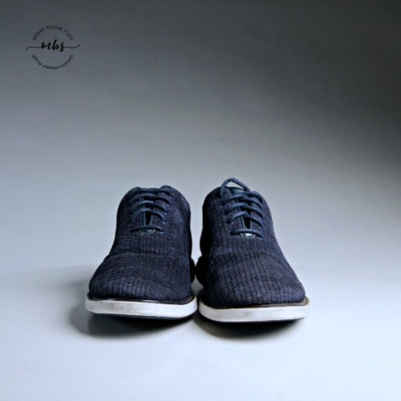 Cole Haan Grand Evolution Woven Oxfords Navy Men 8.5 - Picture 3 of 13